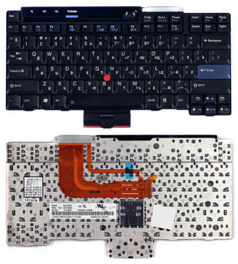 Клавиатура для ноутбука Lenovo 42T3575 русская черная с указателем 4280₽