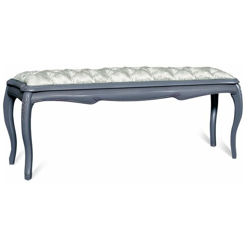 Банкетка большая Fleuron | альба с серебряной патиной