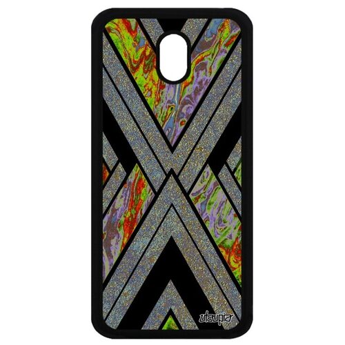 фото Защитный чехол для мобильного // samsung galaxy j5 2017 // "икс-орнамент" стиль геометрический, utaupia, серый