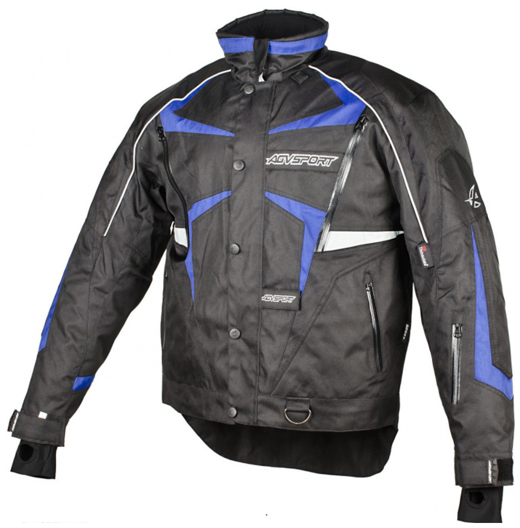 Куртка снегоходная AGVSPORT Arctic, мужской(ие), черный/синий, размер XL