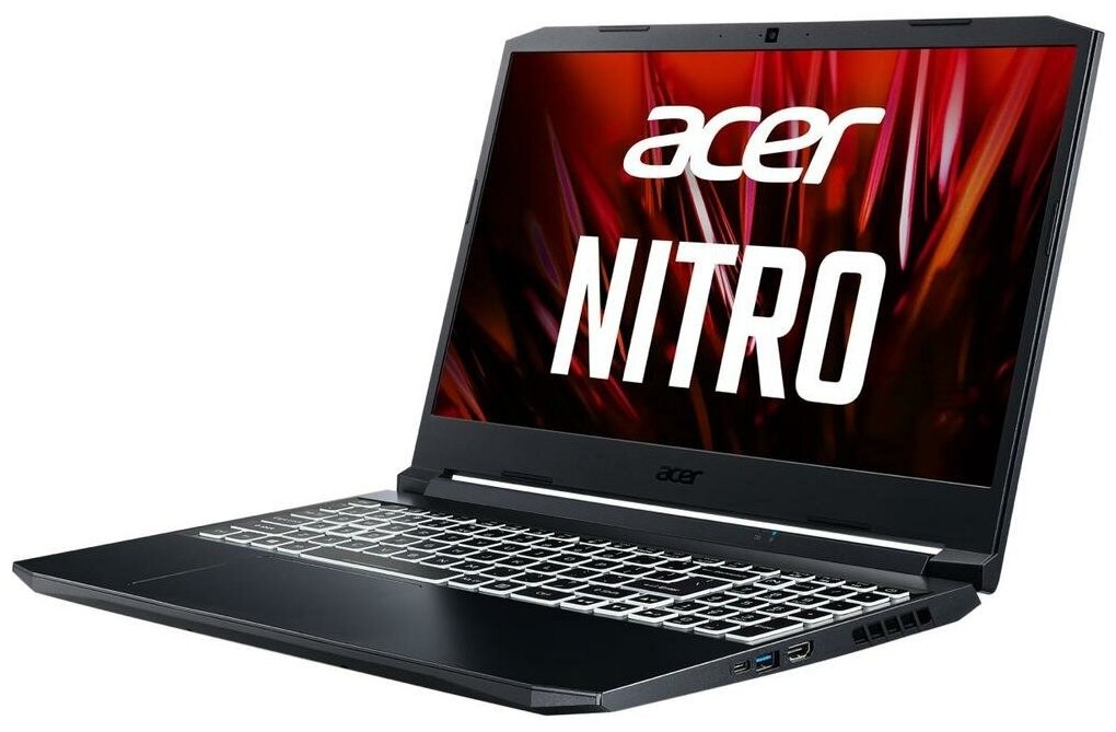 Ноутбук Acer Gaming AN517-54-558N Core i5 11400H8Gb256Gb SSDNV RTX3070 8Gb173 FullHDDOS Black