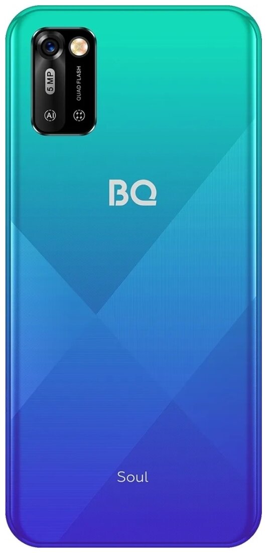 Смартфон BQ Soul 32Gb, 6051G, морская волна - фото №4