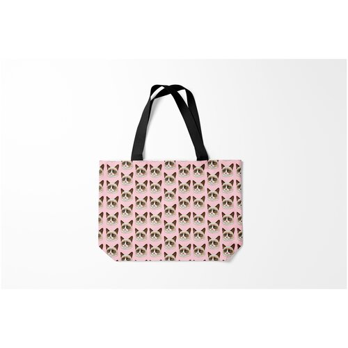 фото Сумка-шоппер / 46х35 см / звери / коты и кошки кот мемасик burnettie