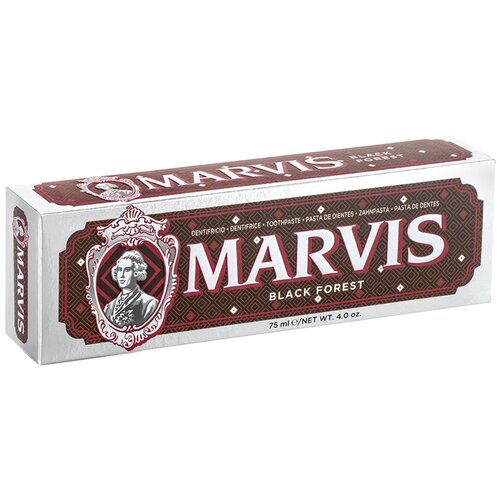 Зубная паста Marvis Black Forest, 75 мл, коричневый