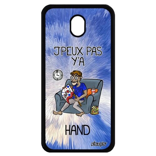 фото Красивый чехол на телефон // samsung galaxy j7 2017 // "не могу - смотрю гандбол!" болельщик спорт, utaupia, голубой