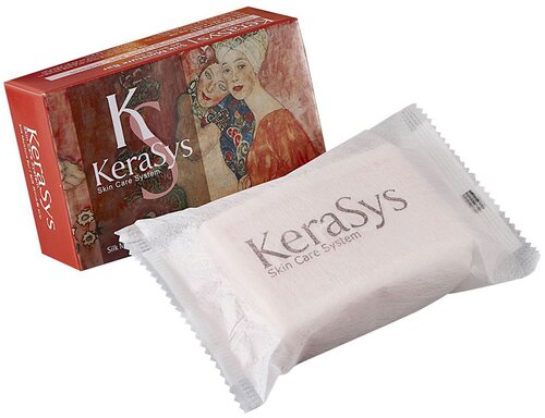 KeraSys Мыло кусковое Silk moisture, 100 мл, 100 г