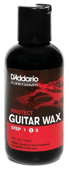 Средство для ухода D'Addario Protect - Liquid Carnauba Wax. Step 2 of 3 PW-PL-02