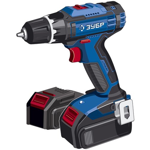 Дрель-шуруповерт ЗУБР DL-201-22 2 акб кейс 1020900₽