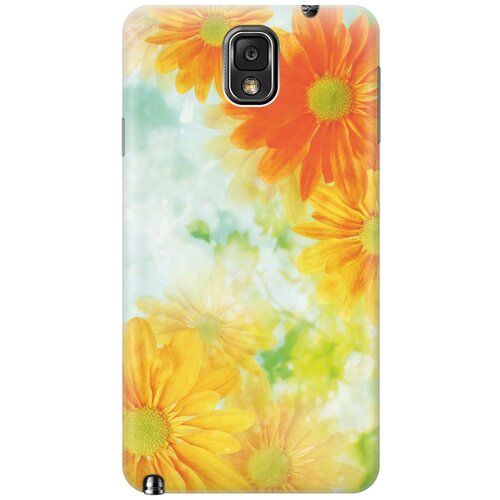 фото Силиконовый чехол на samsung galaxy note 3 / самсунг ноут 3 с принтом "оранжевые цветы" gosso