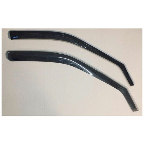 Ветровики передних окон вставные светло-дымчатые, 2шт, для авто Toyota Corolla E11 седан, универсал 1997-2001