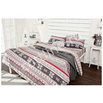 Комплект постельного белья из фланели ADT Норвежский узор, дуэт, наволочки 70*70 см - изображение