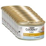 Purina Gourmet Gold Консервированный корм для кошек, паштет с тунцом, 12 x 85 г - изображение