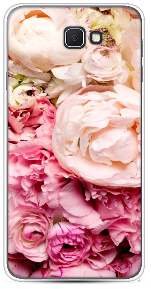 Силиконовый чехол "Пионы яркие" на Samsung Galaxy J5 Prime 2016 / Самсунг Галакси Джей 5 Прайм 2016