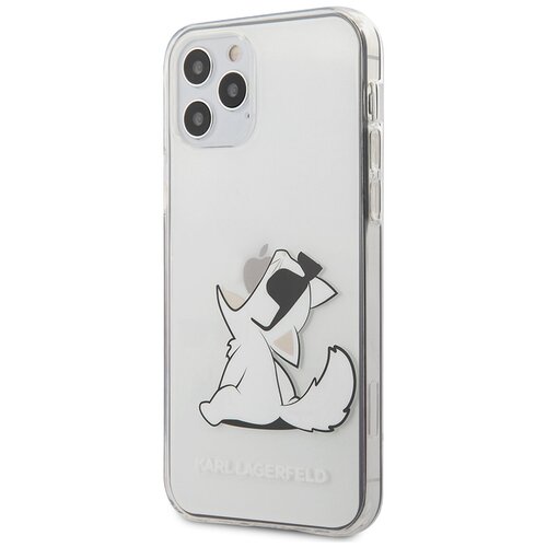фото Чехол lagerfeld для iphone 12/12 pro (6.1) pc/tpu choupette fun hard transparent karl lagerfeld