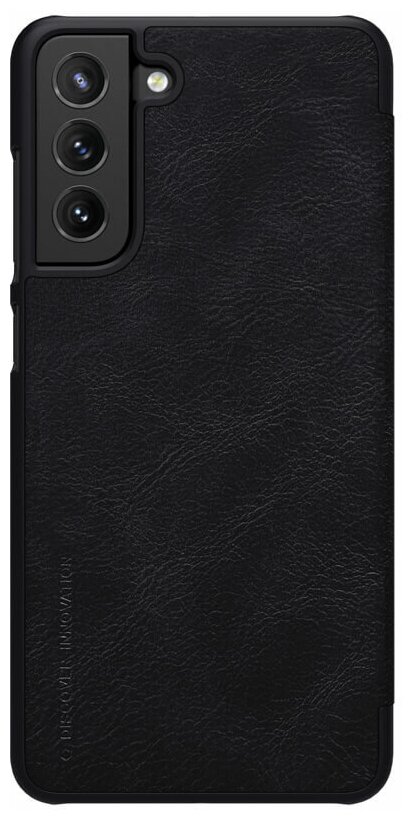 Кожаный чехол-книжка Nillkin Leather Qin для Samsung Galaxy S21 FE черный