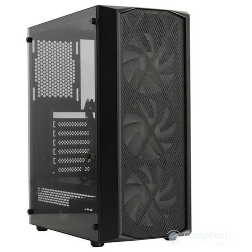 Корпус Powercase CMRMX-L3 Корпус Rhombus X3 Mesh LED, Tempered Glass, 3x 120mm 5-color fan, чёрный, ATX (CMRMX-L3)