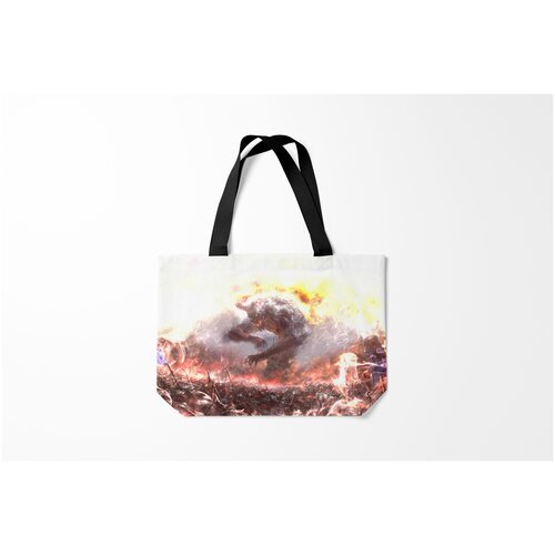 фото Сумка-шоппер / 46х35 см / монстры привидения и дьяволы демон войны the demon of war z burnettie