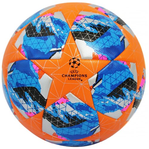 Мяч футбольный UEFA. Лига Чемпионов, размер 5, CX-0031 / Оранжевый