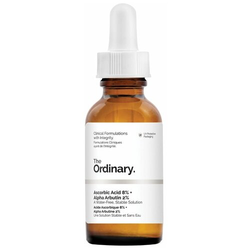 Сыворотка против гиперпигментации The Ordinary Ascorbic Acid 8% + Alpha Arbutin 2%, 30 мл