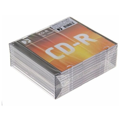 Диск CD-R Data Standard, 52x, 700 Мб, Slim, набор 10 шт