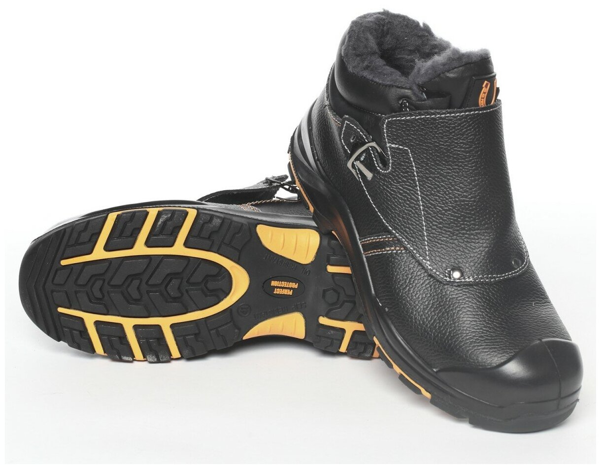 Ботинки зимние сварщика "PERFECT PROTECTION" ПП подносок (до 200 Дж), антипрокольная стелька. Тип обуви: Ботинки. Размер:45