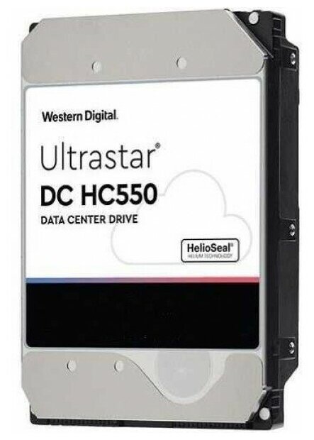 Western Digital Жесткий диск WD Original SAS 3.0 18Tb 0F38353 WUH721818AL5204 Ultrastar DC HC550 (7200rpm) 512Mb 3.5