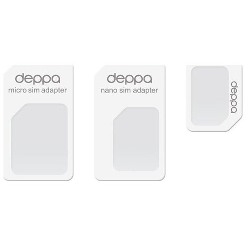 Sim card адаптер DEPPA 74000 nano Sim, micro Sim