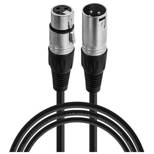 Кабель для микрофона XLR (M) - XLR (F), 5 м кабель vention аудио xlr m xlr f 3м кабель vention xlr m xlr f 3 м bbfbi