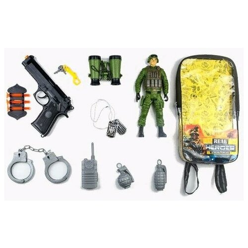 фото Набор игровой "военный" в рюкзачке junfa 88798 junfa toys