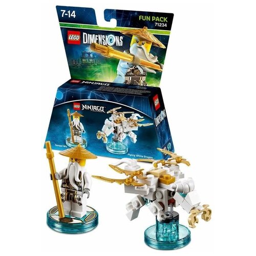 LEGO Dimensions Fun Pack Lego Ninjago Masters of Spinjitzu Sensei Wu, Flying White Dragon