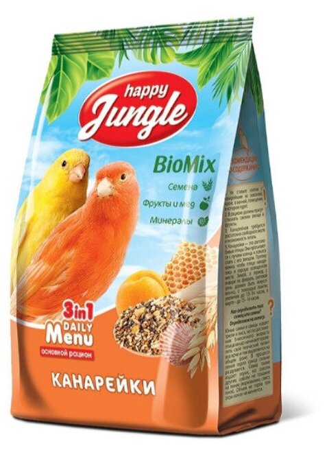 Happy Jungle корм для канареек 500 гр (11 шт)