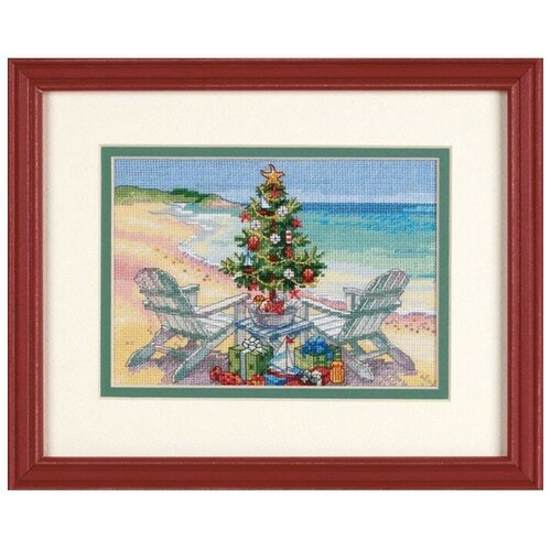 Набор для вышивания Dimensions Christmas on the Beach (Рождество на пляже) 70-08832