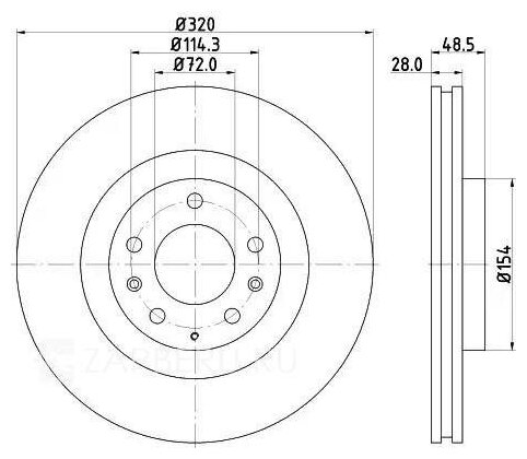 BEHR-HELLA 8DD355118201 Диск тормозной