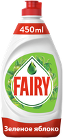 Fairy Средство для мытья посуды Зеленое яблоко, 0.45 л