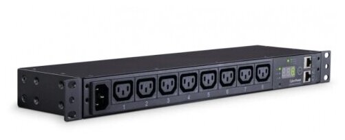 CyberPower PDU PDU31005 Metered, 1U type, 16Amp, plug IEC 320 C20, (8) IEC 320 C13 -EOL