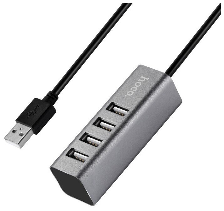 USB-концентратор Hoco HB1, 567568, серый