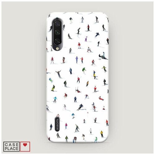 фото Чехол пластиковый xiaomi mi a3 хобби лыжи case place