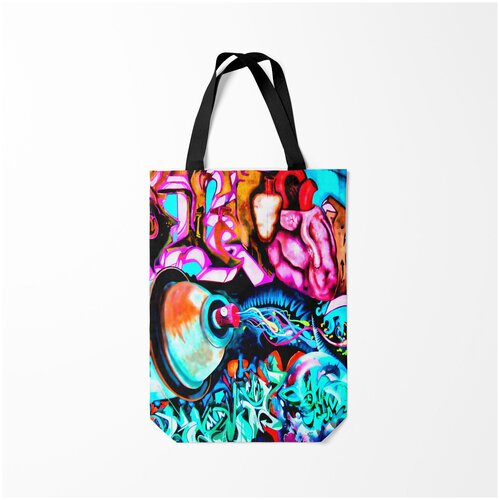 фото Сумка-шоппер / 31х42 см / популярные иллюстрации / граффити graffiti burnettie