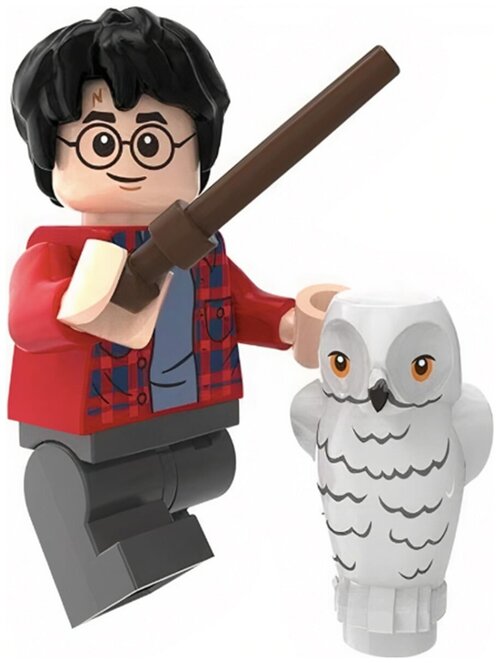 Мини-фигурка Гарри Поттер с совой Буклей Harry Potter (4 см)