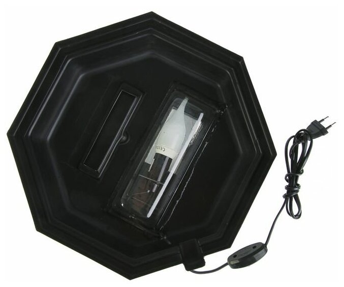 Пижон Аквариум восьмигранный с крышкой, 50 литров, 33 х 33 х 60/67 см, чёрный - фотография № 6