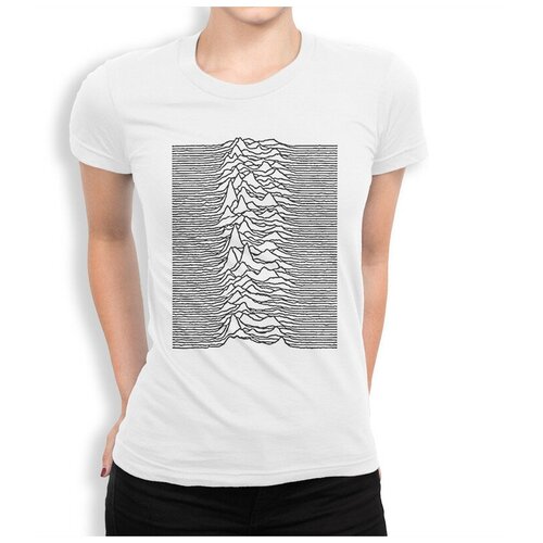 Футболка Dream Shirts Joy Division - Unknown Pleasures Женская белая 3XL