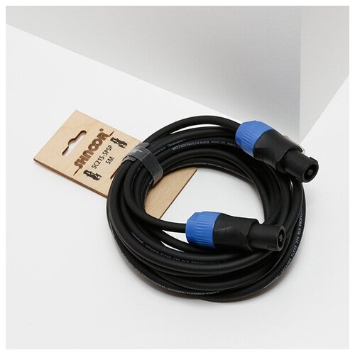 Кабель акустический гибкий, 2x1, 5мм, Speakon, 5м, SHNOOR SC215-SPSP-5m