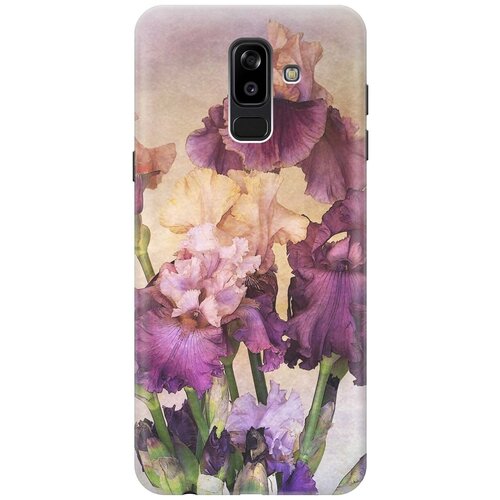 RE: PAЧехол - накладка ArtColor для Samsung Galaxy J8 (2018) с принтом Фиолетовые цветы re paчехол накладка artcolor для samsung galaxy j8 2018 с принтом две бабочки