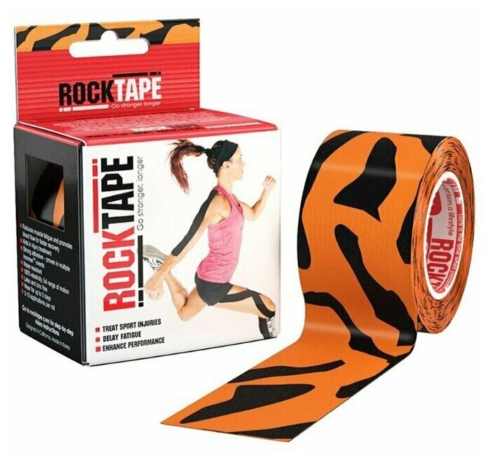 Кинезиотейп Rocktape 5 см х 5 м, Tiger