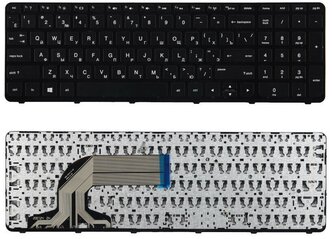 Клавиатура для HP Pavilion 15, 15A, 15-A, 15-E, 15-N, 15-E011SR (NSK-CN6SC, 719853-251, V140546AS1, чёрная)