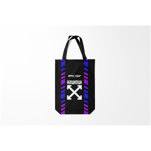 фото Сумка-шоппер / 31х42 см / неоновые принты / разные dont stop burnettie