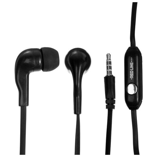 Наушники Red Line UFC Stereo Headset E01 вакуумные 12м проводные черные 44900₽