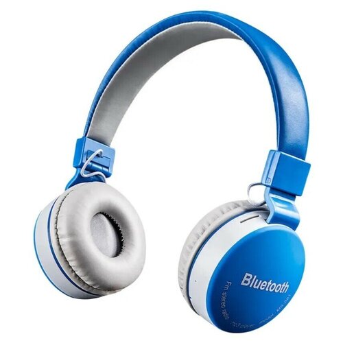 Беспроводные наушники Wireless MS-881 Синие - Серые Гарнитура Накладные Стереонаушники с шумоподавлением Bluetooth 90000₽