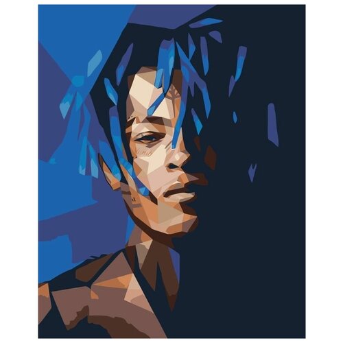 Картина по номерам XXXTENTACION 3, Раскраска 40x50 см, Певцы