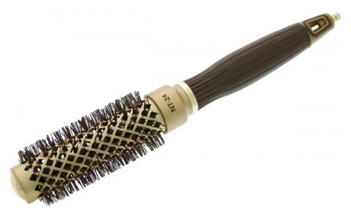 Термобрашинг Olivia Garden EXPERT BLOWOUT SHINE Wavy Bristles Gold&Brown, 25 мм